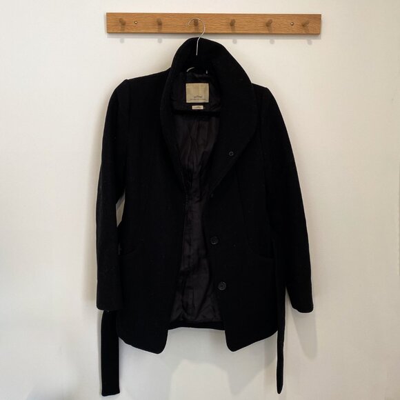 Black Wilfred Wool Coat Size XXS - Picture 2 of 2